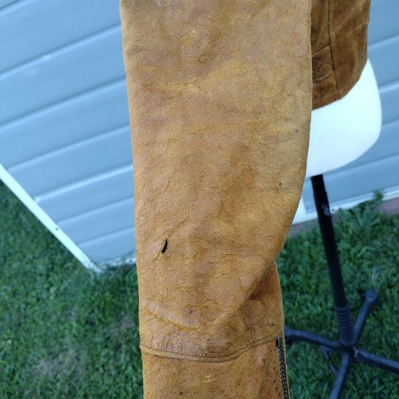 Vintage Women’s Leather Levi’s Motorcycle Jacket Size XS FLAWS See All Pics - Picture 3 of 16